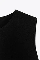 PUFFY HEM KNIT TOP
