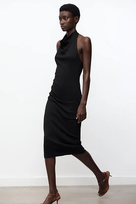 MIDI HALTER DRESS