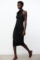 MIDI HALTER DRESS
