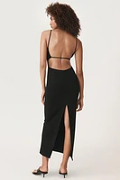 ROBE MI-LONGUE À BRETELLES 50E ANNIVERSAIRE