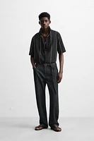 CHEMISE BRODERIE CONTRASTÉE
