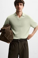 POLO EN MAILLE STRUCTURÉ