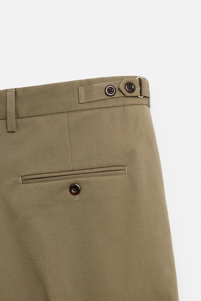 REGULAR FIT PANTS WITH BELT LOOPS