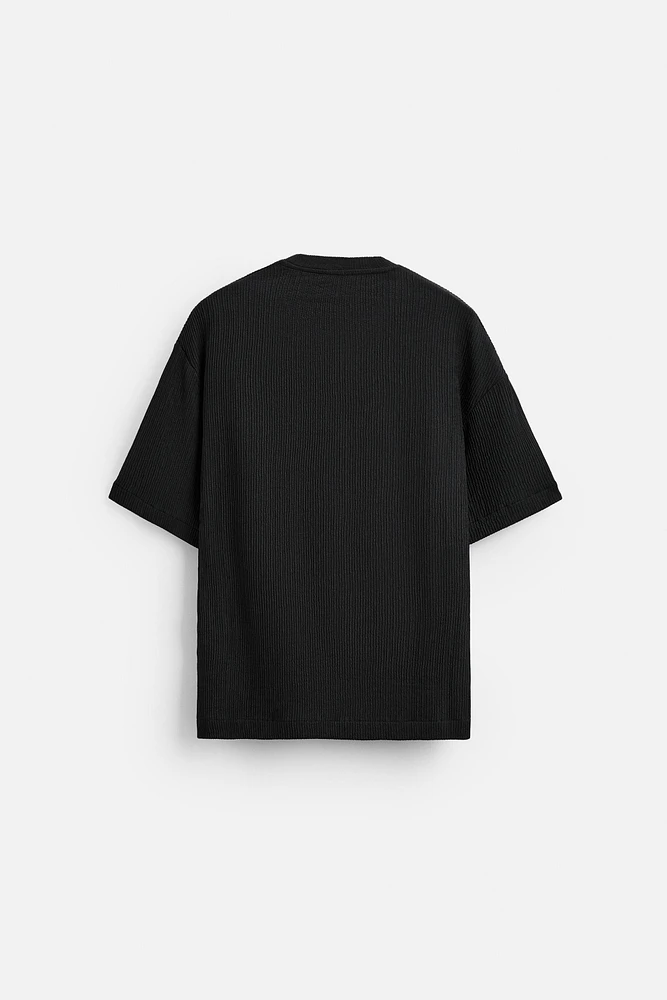 TEXTURED JACQUARD T-SHIRT