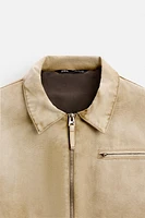 BLOUSON BOMBER DÉLAVÉ