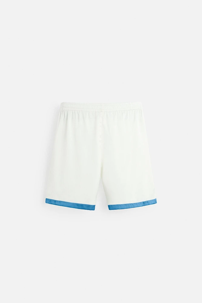 PATTERNED SATIN EFFECT SHORTS