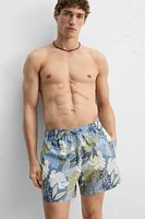 PRINTED MID-LENGTH SWIMSUIT
