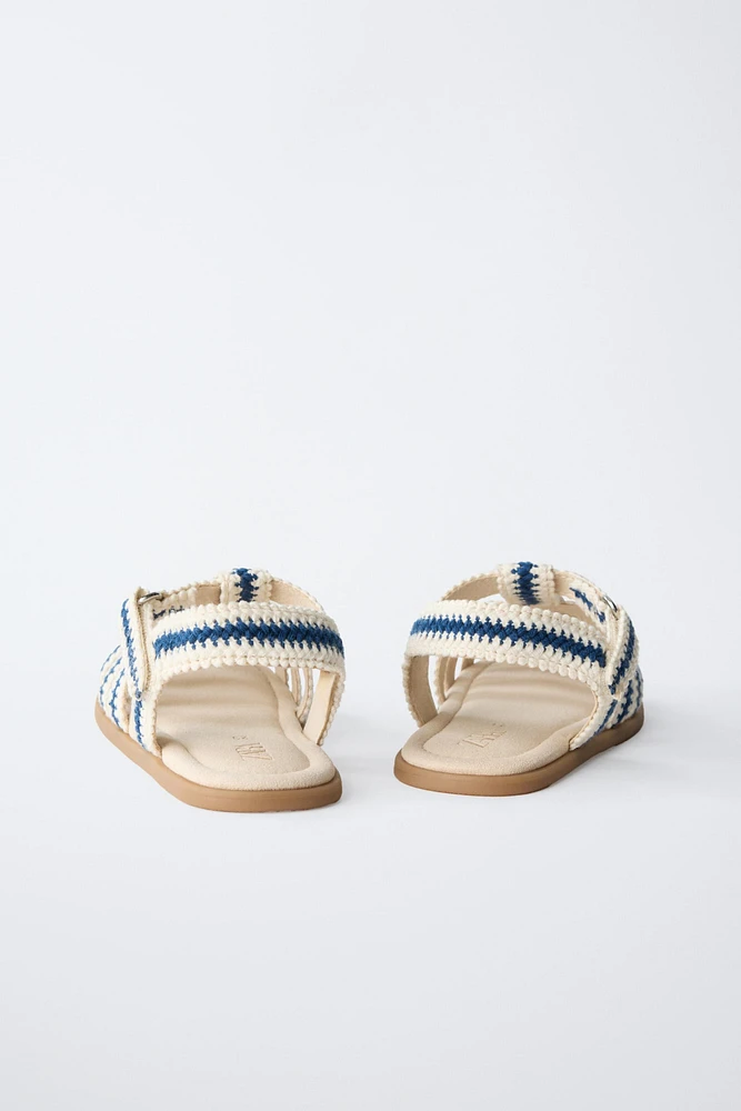 COTTON STRAP FISHERMAN SANDALS