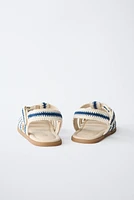 COTTON STRAP FISHERMAN SANDALS