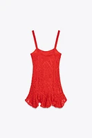 CROCHET PEPLUM DRESS