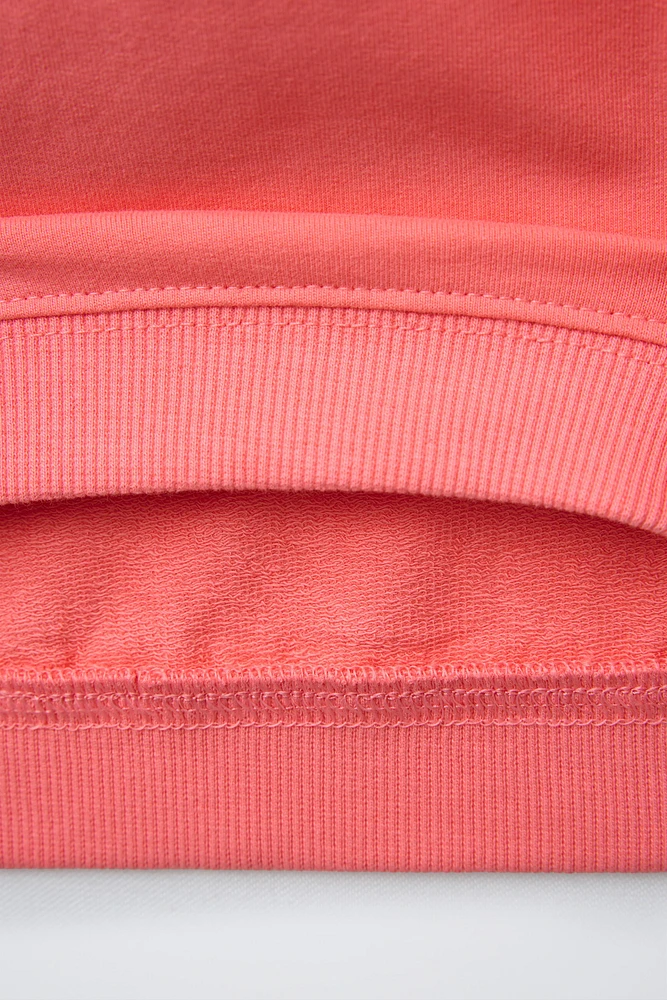 SWEATSHIRT AND BERMUDA SHORTS SET WITH LABEL