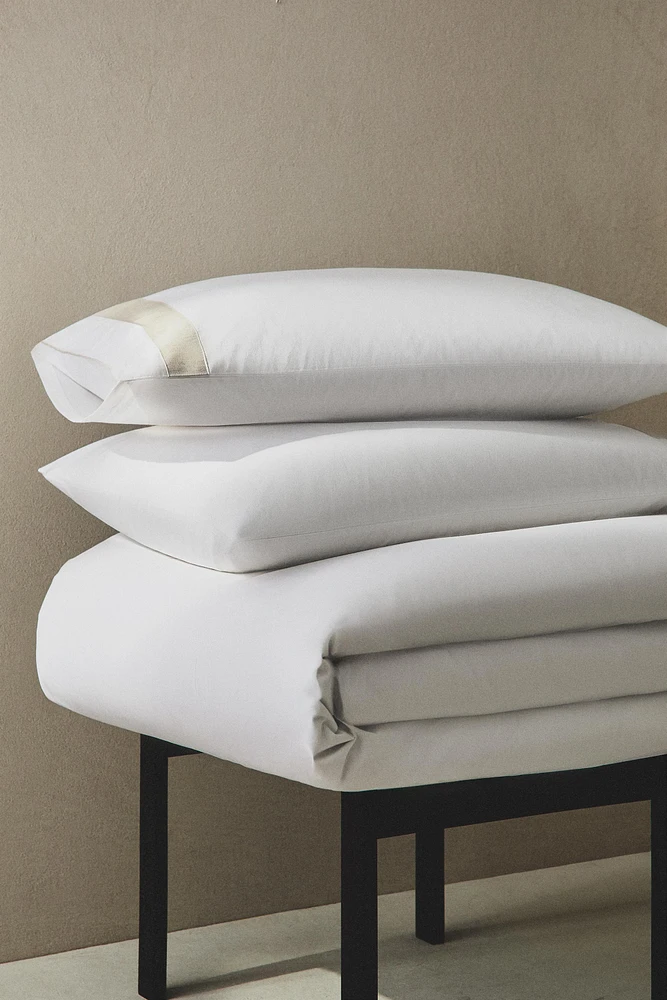 COTTON PILLOWCASE WITH BORDER