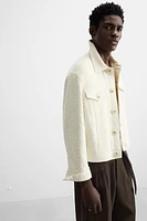 VESTE JACQUARD TEXTURÉE