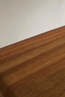 BEVELED ACACIA STOOL