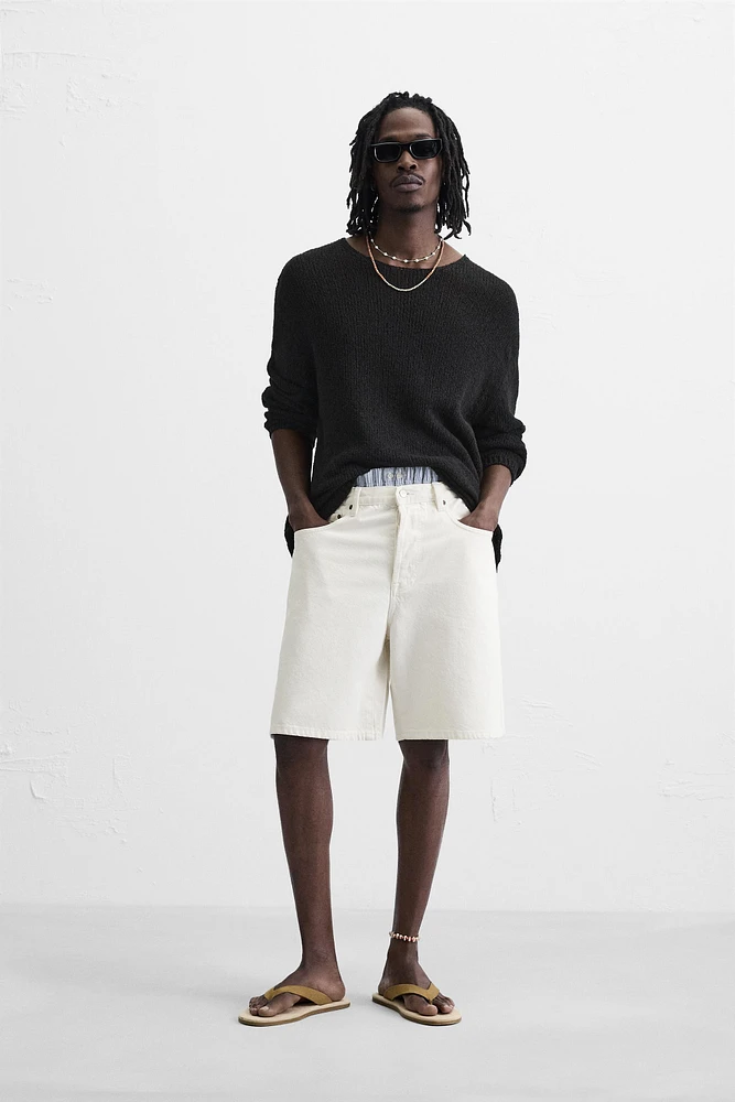 BERMUDA DENIM STRAIGHT FIT