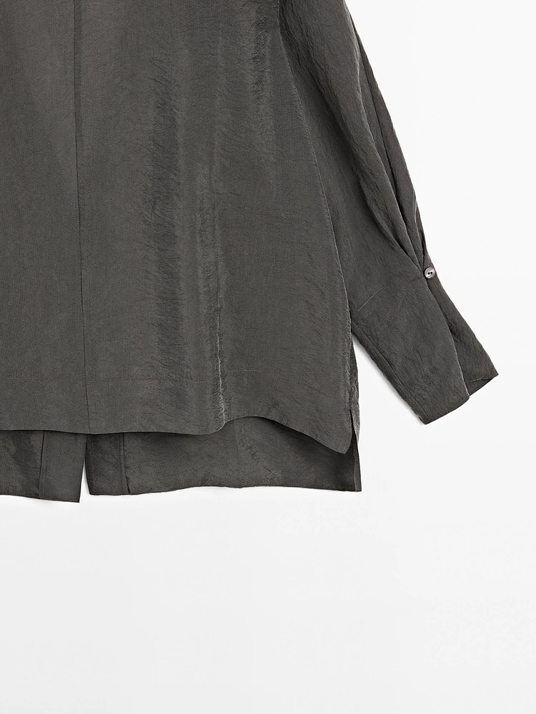 Flowing shirt with pleated cuff detail - Studio