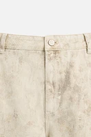 PANTALON DE CHARPENTIER À IMPRIMÉ ABSTRAIT