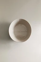 TEXTURED STONEWARE BOWL