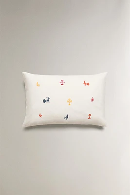 HOUSSE DE COUSSIN MINI BRODERIE