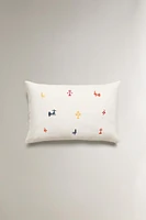HOUSSE DE COUSSIN MINI BRODERIE