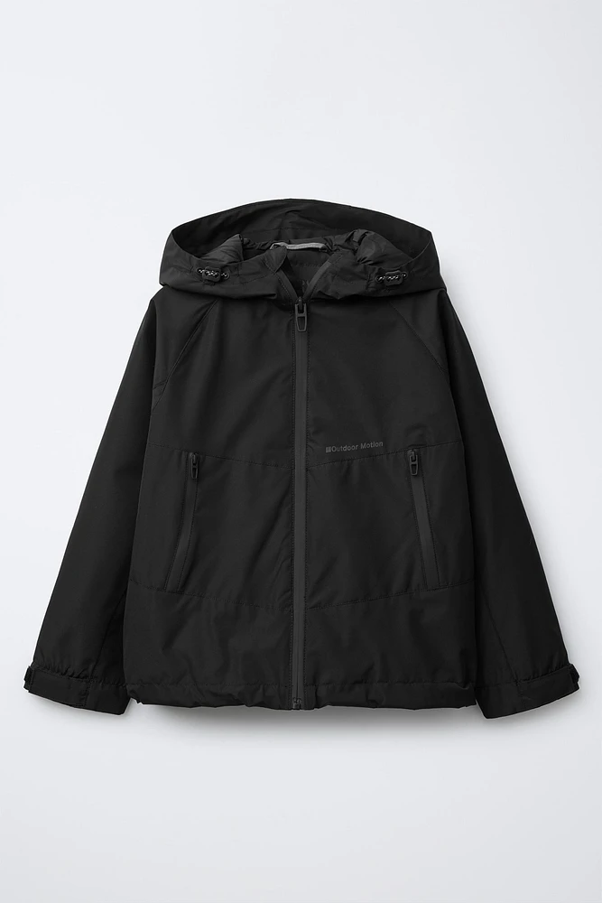 LIGHTWEIGHT HOODED WATER-REPELLENT JACKET