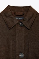 LINEN BLEND SHORT JACKET