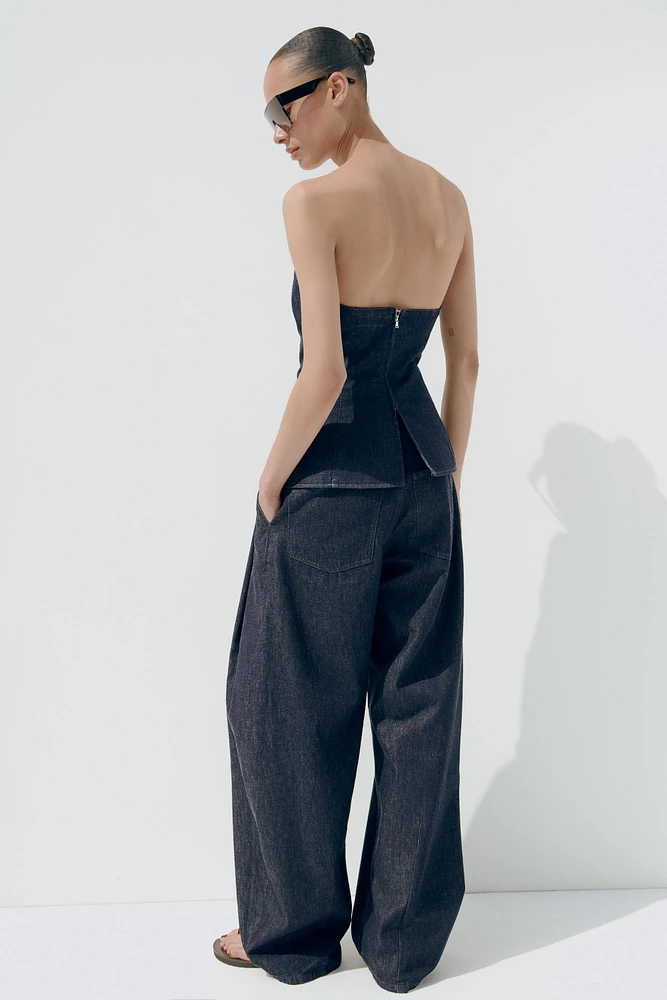 PANTALON DENIM TRF À PINCES