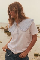 GINGHAM CHECK COMBINATION T-SHIRT