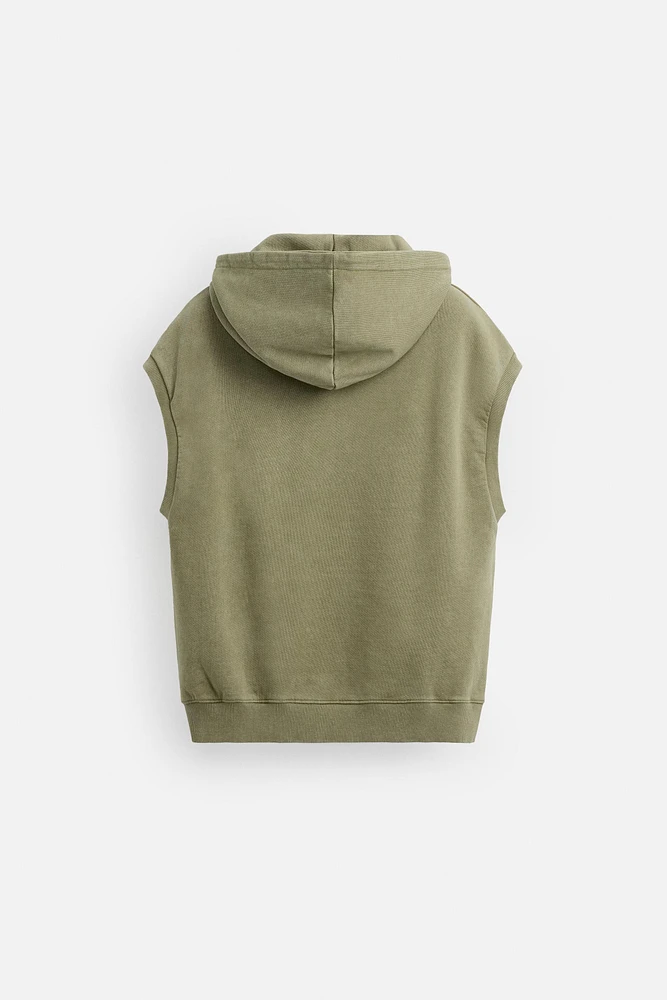 WASHED HOODIE SWEATSHIRT