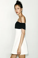 ROBE BUSTIER EN MATIÈRES VARIÉES