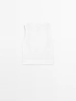 Blouse 100 % lin avec coutures