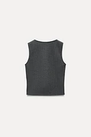 TOP GILET INTERLOCK