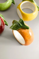 LOT PORTE-SERVIETTES S PORCELANA FRUTAS (LOT DE 4)
