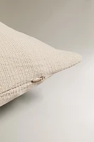 TEXTURED COTTON THROW PILLOW COVER