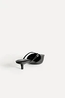LEATHER HEELED MULES 50TH ANNIVERSARY