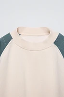 SWEATSHIRT WITH PADDED SHOULDERS