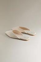 SATEEN MULE SLIPPERS