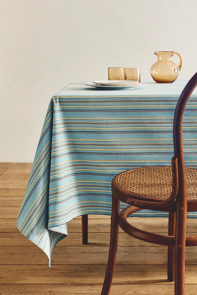 NAPPE RAYURES MULTICOLORES