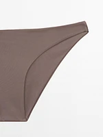 Bas de bikini tulle froncé