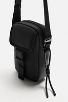 RUBBERIZED CROSSBODY BAG