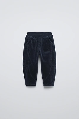 CORDUROY BALLOON LEG PANTS