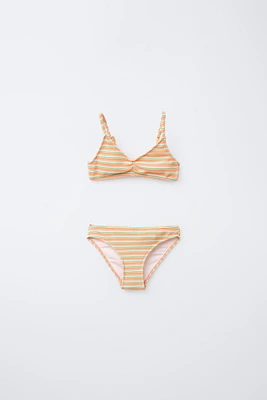 6-14 ANS/ BIKINI RAYURES MULTICOLORE