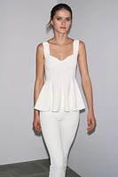 TOP PÉPLUM STRETCH