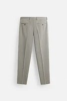 HERRINGBONE SUIT PANTS