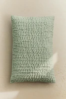 BACKSTITCHED THROW PILLOW COVER