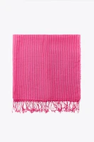 FOULARD RAYÉ EN LIN 100 %