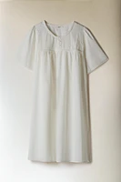 CHEMISE DE NUIT COTON BRODERIES