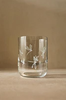 VERRE MOTIF LIBELLULE