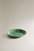 ASSIETTE À PAIN GRÈS FLEURS