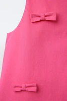 ROBE EN POPELINE AVEC LACETS